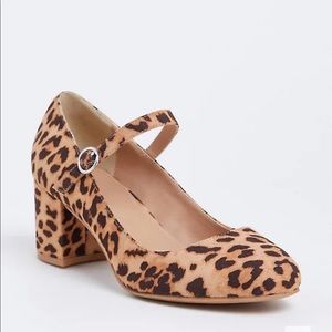 Torrid leopard maryjane block heel